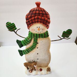 Christmas 18" Flat Snowman Standing Decor